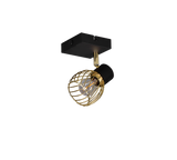 Foco Trio Ardon LED negro y dorado 3000K Ø9cm R81381080