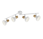 Foco Trio Latika 4 luces blanco mate 71cm R81524031
