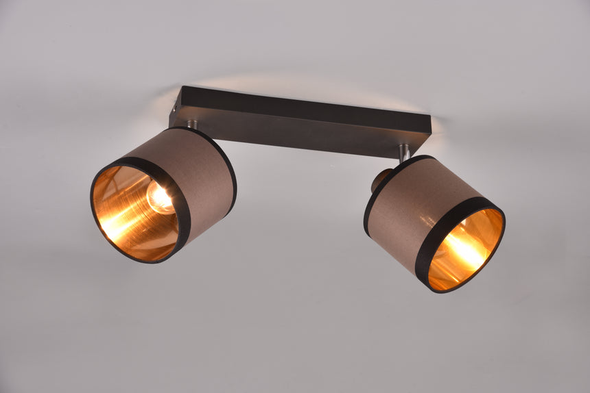 Foco Trio Davos LED negro mate 2700K Ø12cm R81552041