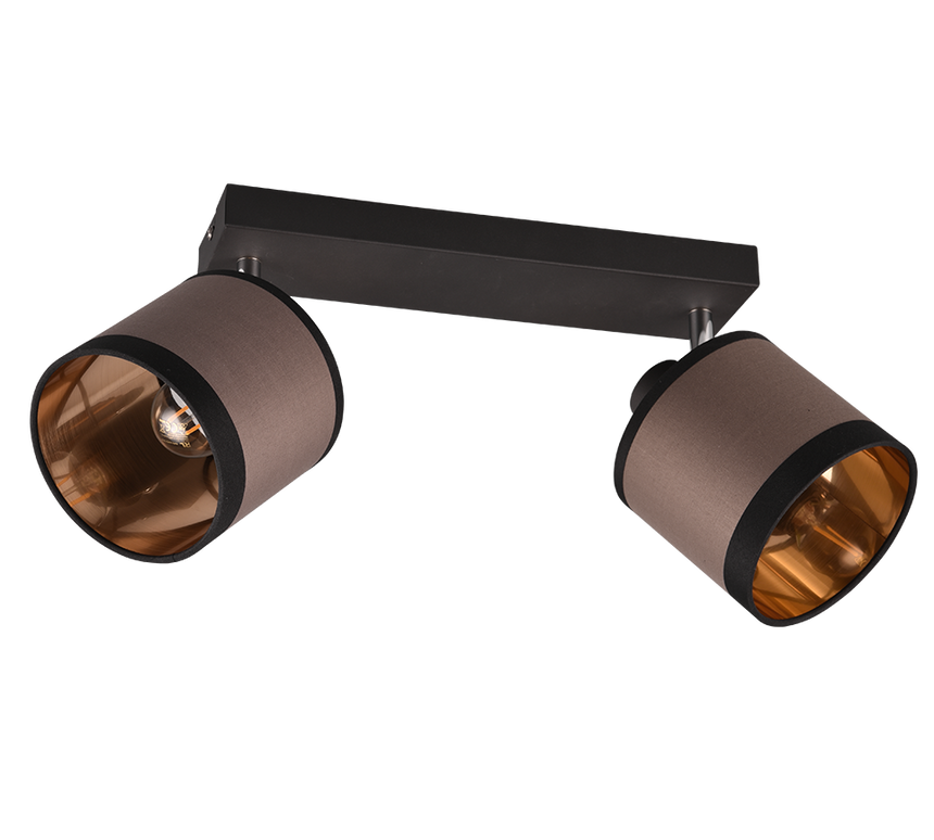 Foco Trio Davos LED negro mate 2700K Ø12cm R81552041