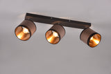 Foco Trio Davos LED negro mate 2700K Ø16,5cm R81553041