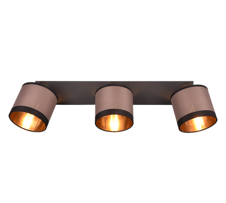 Foco Trio Davos LED negro mate 2700K Ø16,5cm R81553041