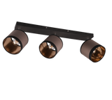 Foco Trio Davos LED negro mate 2700K Ø16,5cm R81553041