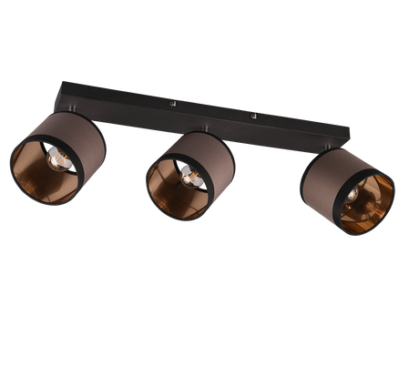 Foco Trio Davos LED negro mate 2700K Ø16,5cm R81553041