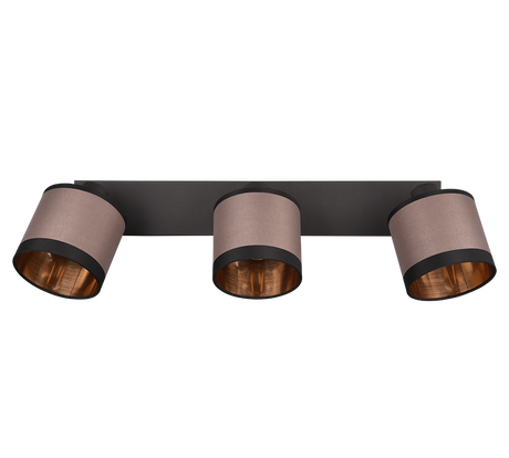 Foco Trio Davos LED negro mate 2700K Ø16,5cm R81553041