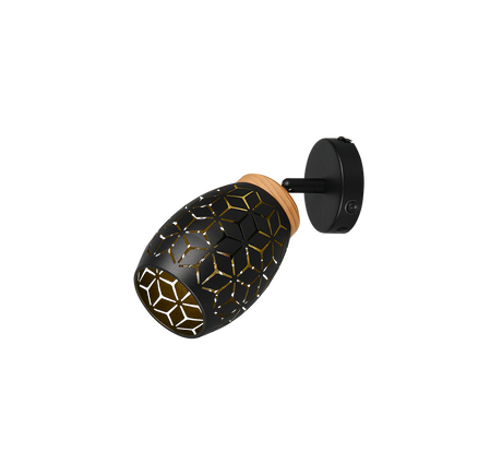 Foco Trio Bidar negro y dorado 12cm R81571780 - vista 5