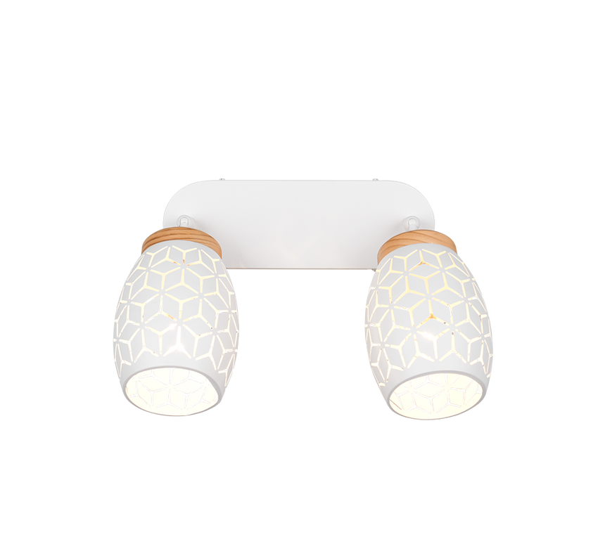 Foco Trio Bidar 2 luces blanco mate R81572031 - vista 2