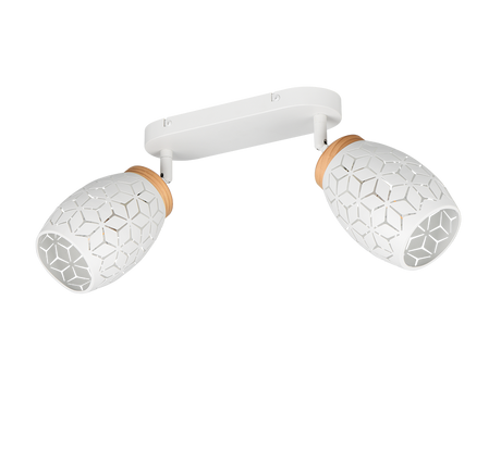 Foco Trio Bidar 2 luces blanco mate R81572031 - vista 3