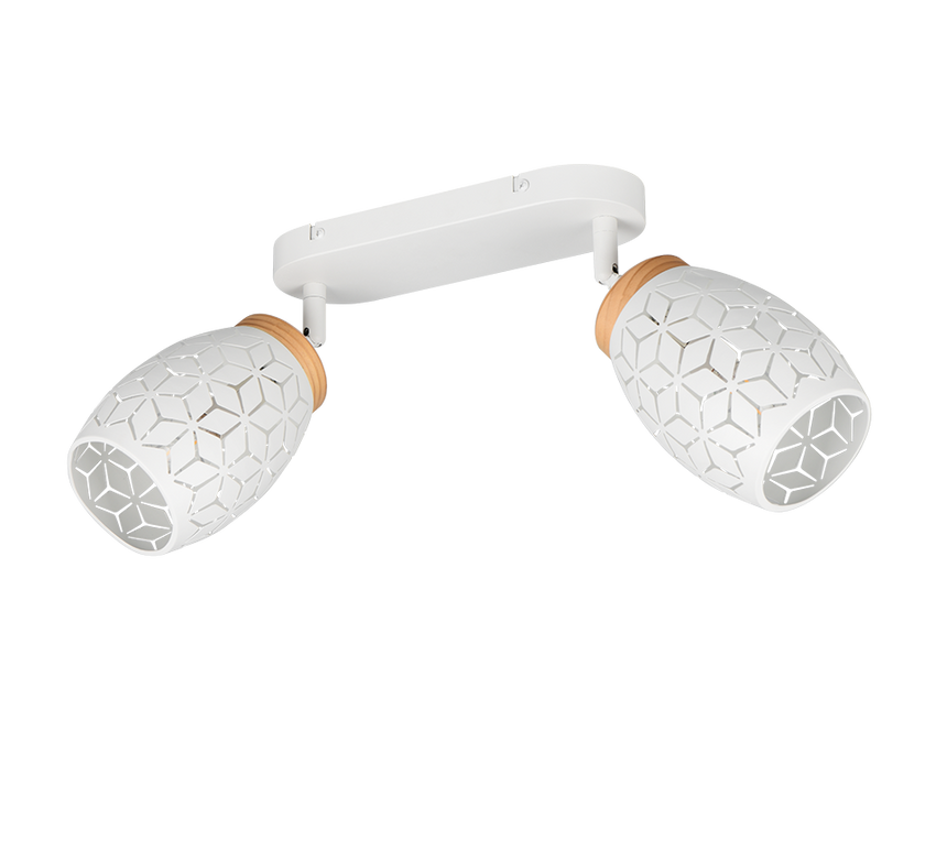 Foco Trio Bidar 2 luces blanco mate R81572031 - vista 3