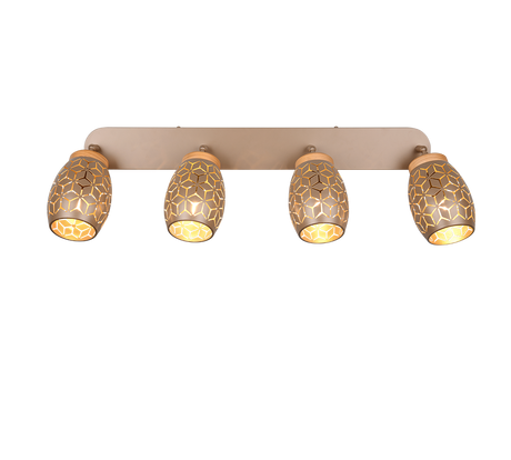 Foco Trio Bidar LED marrón café 2700K 74cm R81574065