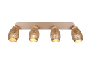 Foco Trio Bidar 4 luces 74cm marrón café — ref. R81574065 (1)