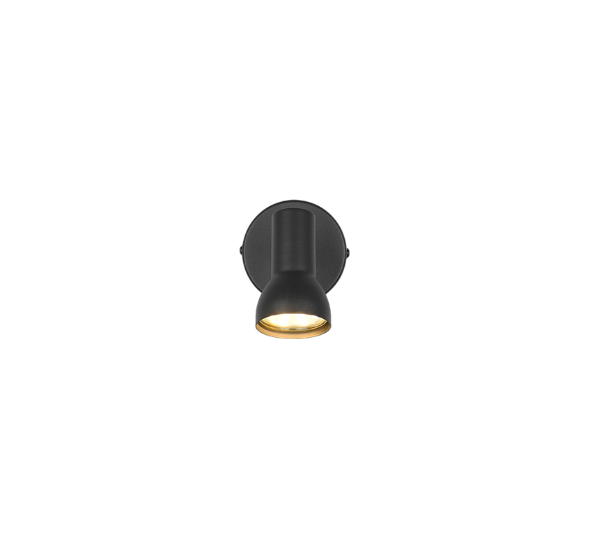 Foco Trio Cantar LED negro mate 3000K Ø8cm R81791032