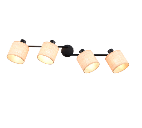 Foco Trio Aimee LED negro mate 2700K 87,5cm R81854036