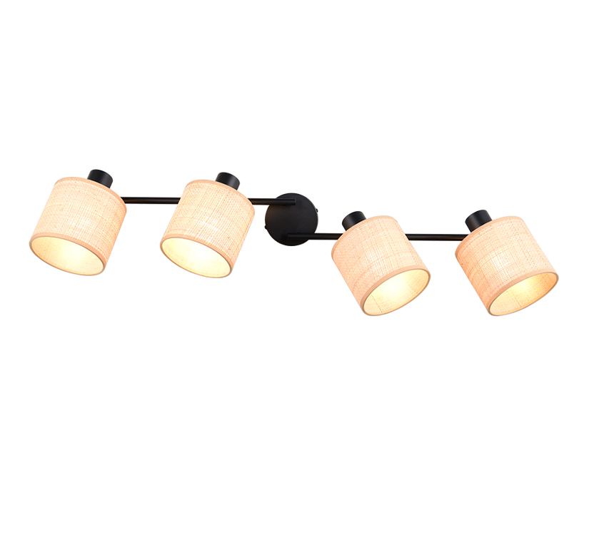Foco Trio Aimee LED negro mate 2700K 87,5cm R81854036