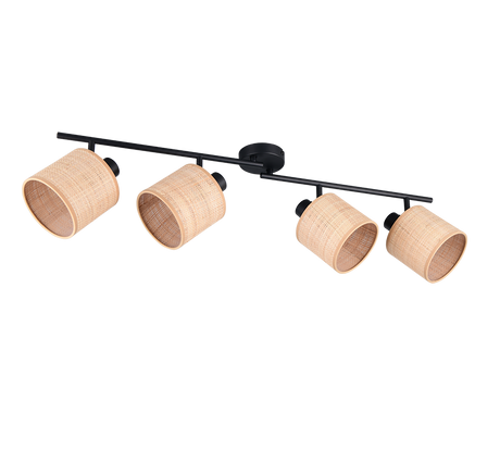 Foco Trio Aimee LED negro mate 2700K 87,5cm R81854036