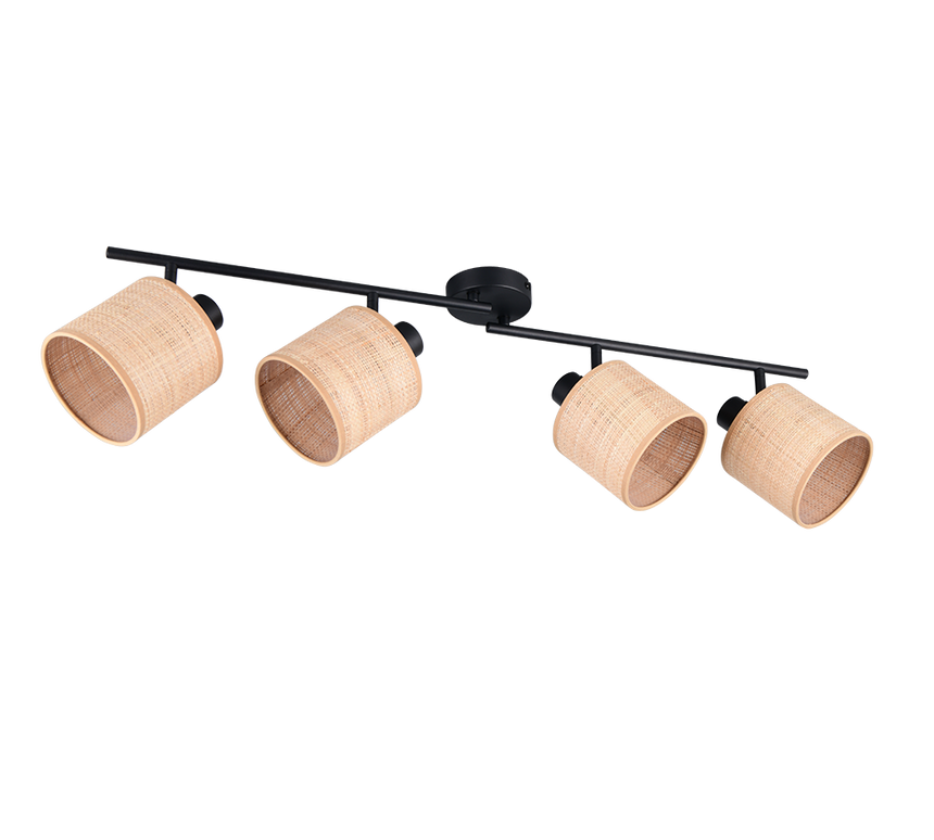 Foco Trio Aimee LED negro mate 2700K 87,5cm R81854036