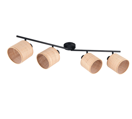 Foco Trio Aimee LED negro mate 2700K 87,5cm R81854036