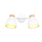 Foco Trio Valentin 2 luces 32cm blanco mate — ref. R81922031 (1)