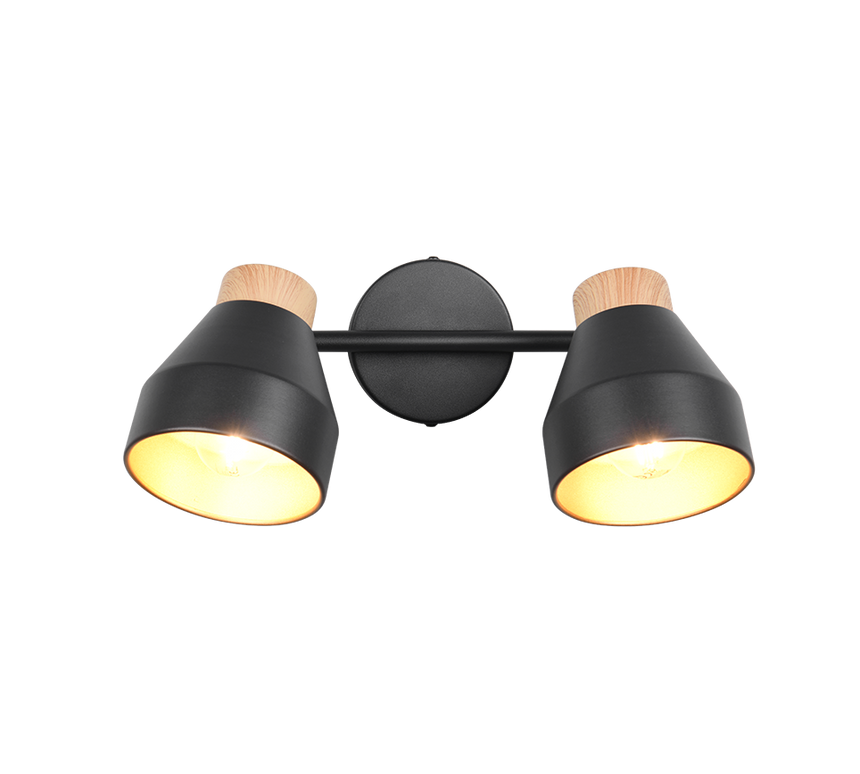 Foco Trio Valentin LED negro mate 2700K Ø11cm R81922032