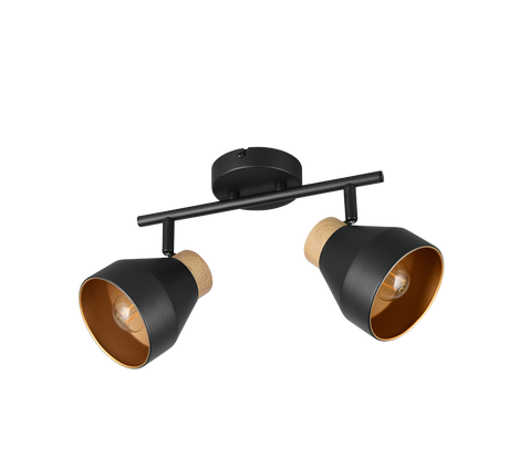 Foco Trio Valentin LED negro mate 2700K Ø11cm R81922032