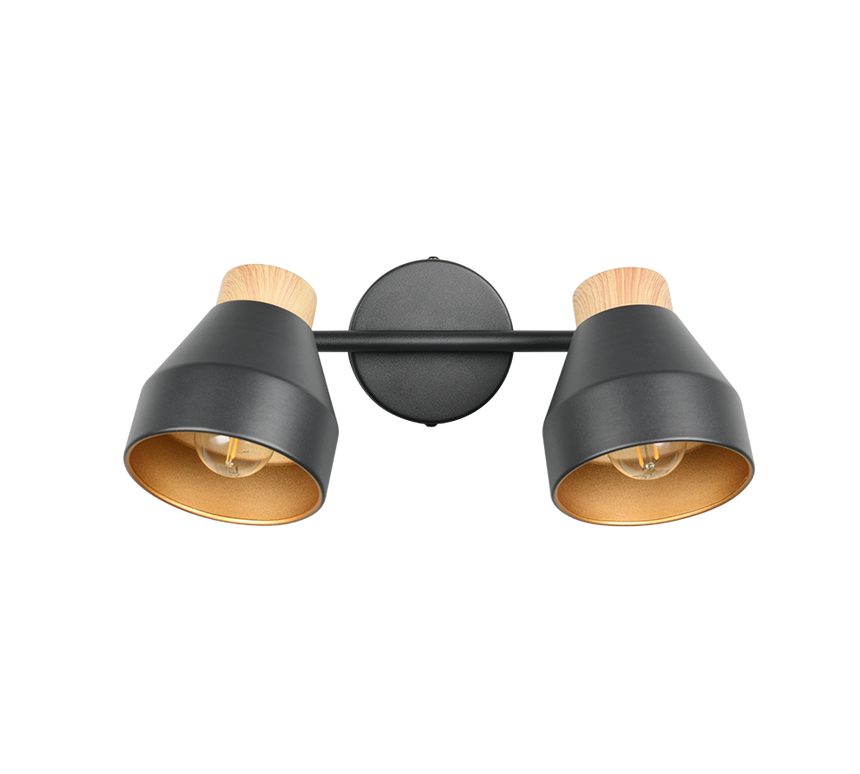 Foco Trio Valentin LED negro mate 2700K Ø11cm R81922032