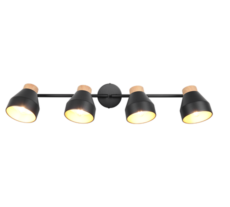 Foco Trio Valentin LED negro mate 2700K Ø11cm R81924032