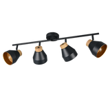 Foco Trio Valentin LED negro mate 2700K Ø11cm R81924032