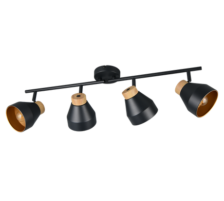 Foco Trio Valentin LED negro mate 2700K Ø11cm R81924032