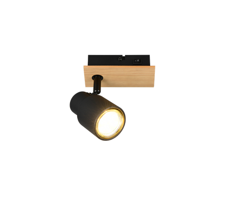 Foco Trio Pierre LED negro mate 3000K 14cm R81981732