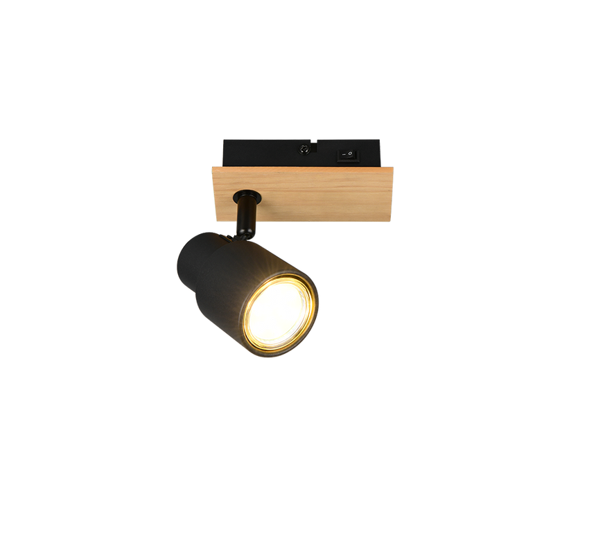 Foco Trio Pierre LED negro mate 3000K 14cm R81981732