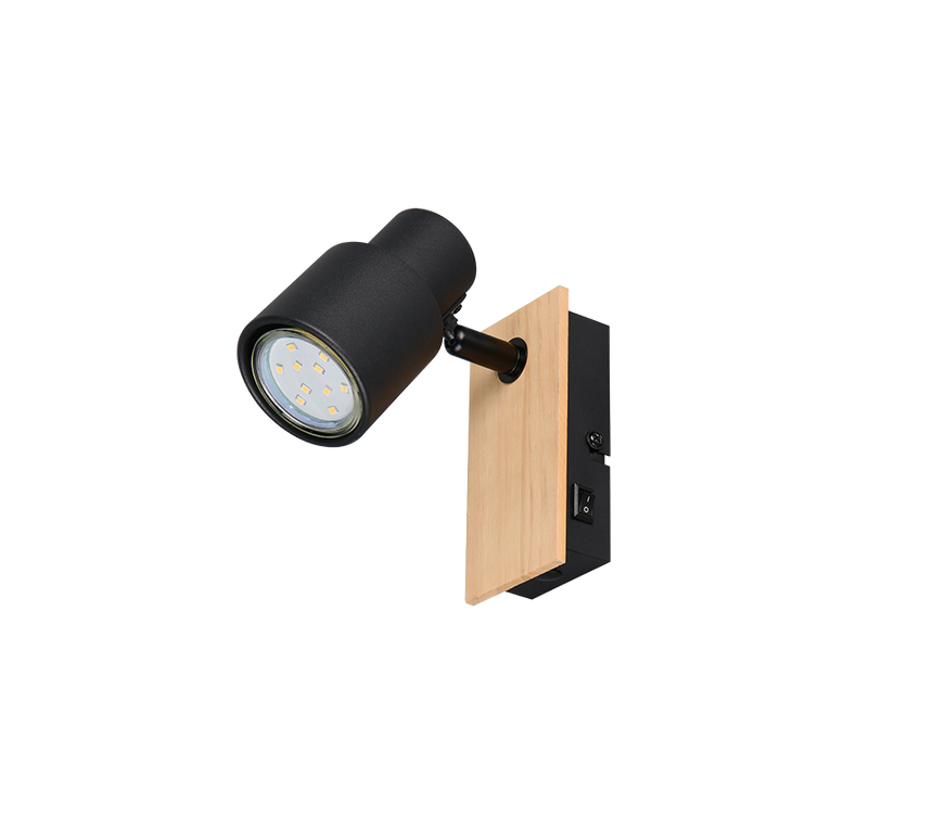 Foco Trio Pierre LED negro mate 3000K 14cm R81981732