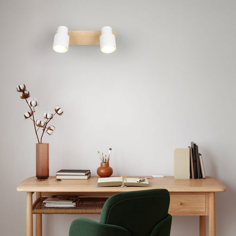 Foco Trio Pierre LED blanco mate 3000K 31cm R81982031