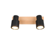 Foco Trio Pierre LED negro mate 3000K 31cm R81982032