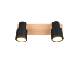 Foco Trio Pierre LED negro mate 3000K 31cm R81982032