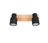 Foco Trio Pierre LED negro mate 3000K 31cm R81982032