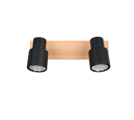 Foco Trio Pierre LED negro mate 3000K 31cm R81982032