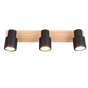 Foco Trio Pierre 3 luces 46cm negro mate — ref. R81983032 (1)