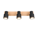 Foco Trio Pierre 3 luces 46cm negro mate — ref. R81983032 (1)