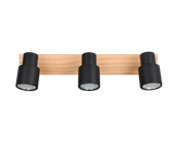 Foco Trio Pierre LED negro mate 3000K 46cm R81983032