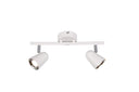 Foco Trio Toulouse LED 2 luces blanco mate 3000K 34cm R82122131