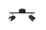 Foco Trio Toulouse LED 2 luces 3000K 34cm negro mate — ref. R82122132 (1)