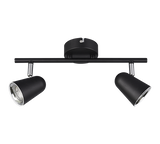 Foco Trio Toulouse LED 2 luces 3000K 34cm negro mate — ref. R82122132 (2)