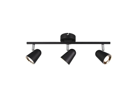 Foco Trio Toulouse LED 3 luces 3000K 48cm negro mate — ref. R82123132 (1)