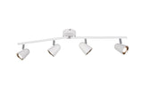 Trio Toulouse Foco LED de plástico estera blanca R82124131