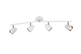 Foco Trio Toulouse LED 4 luces 3000K 78cm blanco mate — ref. R82124131 (1)
