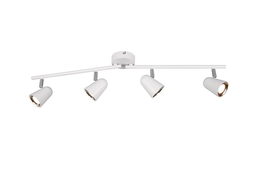 Foco Trio Toulouse LED 4 luces 3000K 78cm blanco mate — ref. R82124131 (1)