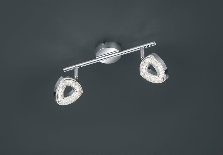 Foco Trio Tours LED cromo 3000K regulable 30cm R82132106