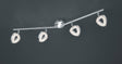 Foco Trio Tours LED cromo 3000K regulable 80cm R82134106