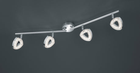 Foco Trio Tours LED cromo 3000K regulable 80cm R82134106