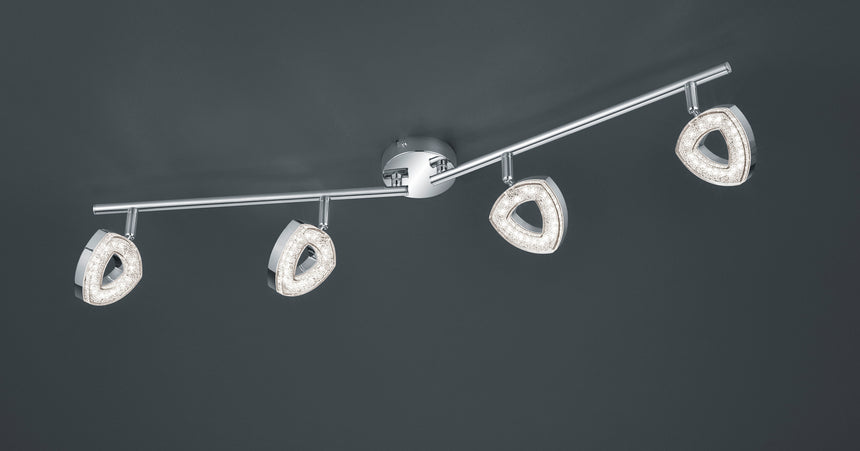 Foco Trio Tours LED cromo 3000K regulable 80cm R82134106